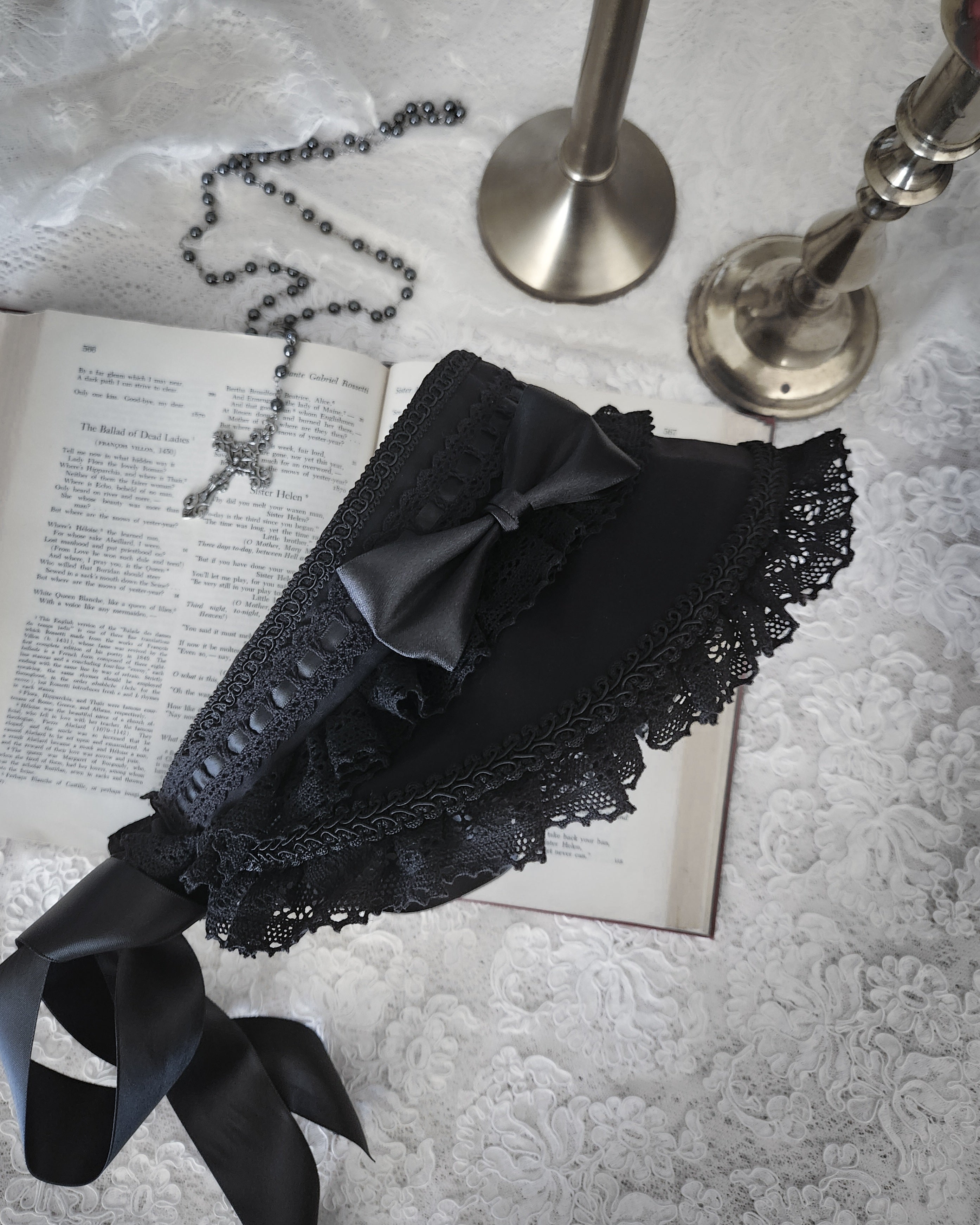 'NIGHTSHADE' Half Bonnet (Wired)
