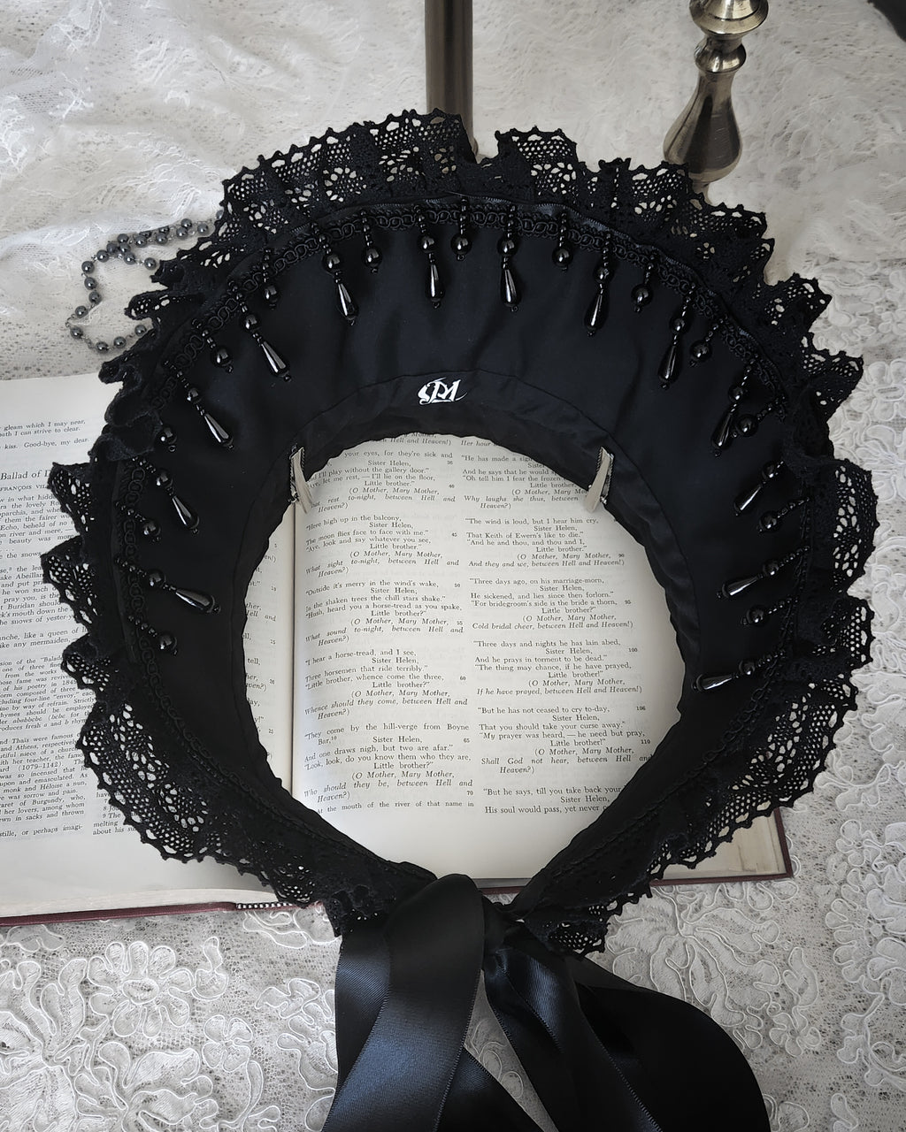 'NIGHTSHADE' Half Bonnet (Wired)