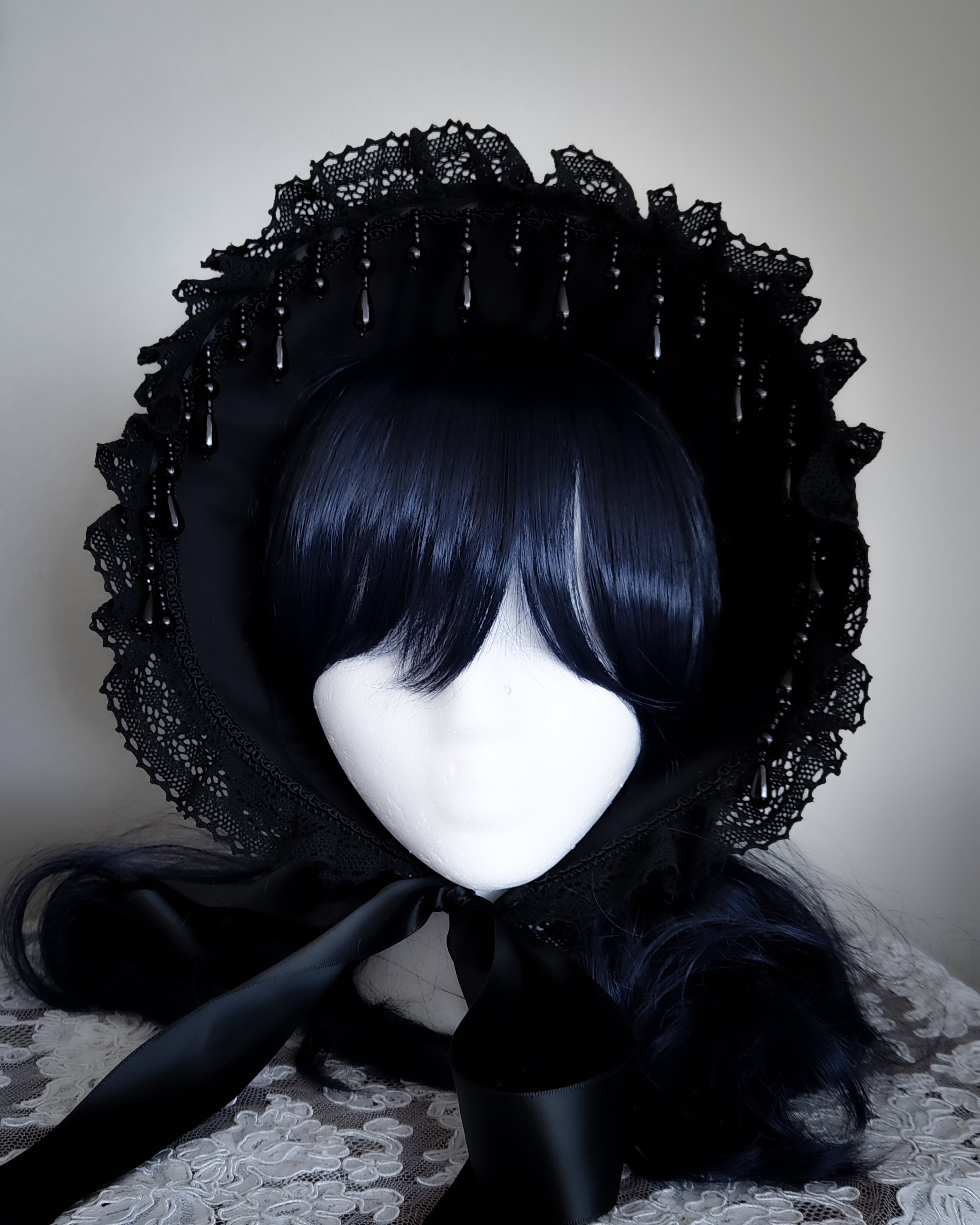 'NIGHTSHADE' Half Bonnet (Wired)